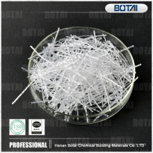 fibra de bambu dos pp do polypropylene da resistência de corrosão 100% para o concreto